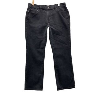 Levi's 505 Jeans Women's 35x29.5* Black Straight Y2K Streetwear Skatercore Biker